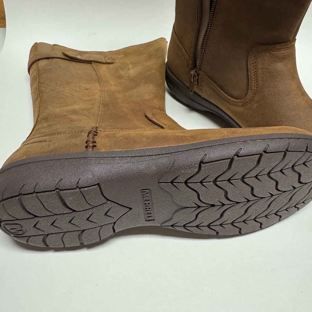 Brown Leather Women's Boots - Picture 2 of 3